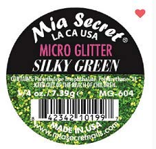 Mia Secret Professional Nail System Micro Glitter - .25 oz (Silky Green)