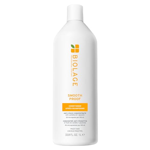 Biolage Smooth Proof Conditioner - Nourishes & Smooths Frizzy Hair, Detangles, Hydrates and Adds Shine, Infused with micro-dosed with Camellia Oil