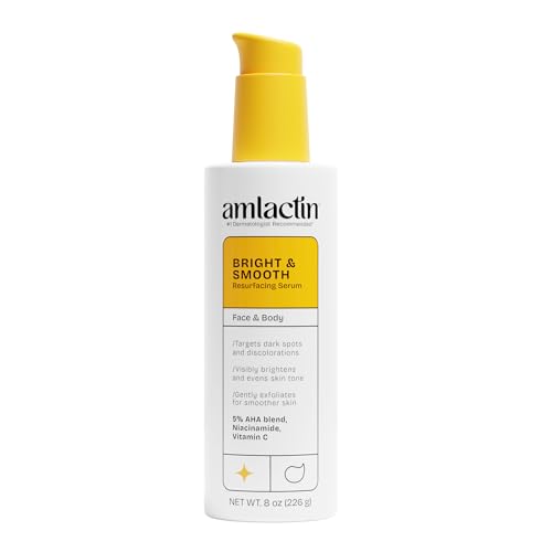 Amlactin Bright & Smooth Resurfacing Serum, Lactic Acid, 8 oz Beauty and Personal Care AmLactin Default Title