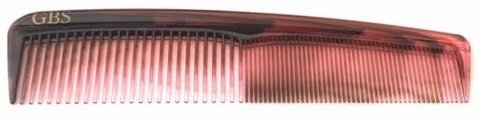 G.B.S Handmade Styling Grooming Comb - 7" Tortoise Coarse All Purpose Fine Dressing Comb - Smooth Tapered Teeth Cellulose Acetate, Everyday Hair