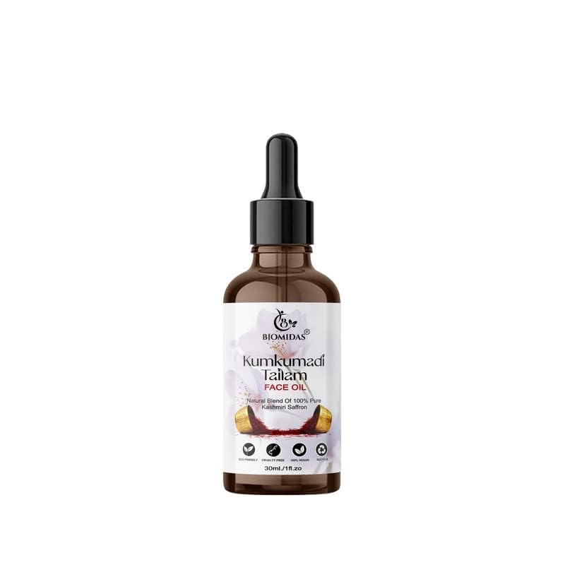 THRU Kumkumadi Tailam, With Pure Kashmiri Saffron For Skin Lightening, Healthy & Glowing Skin 30ML