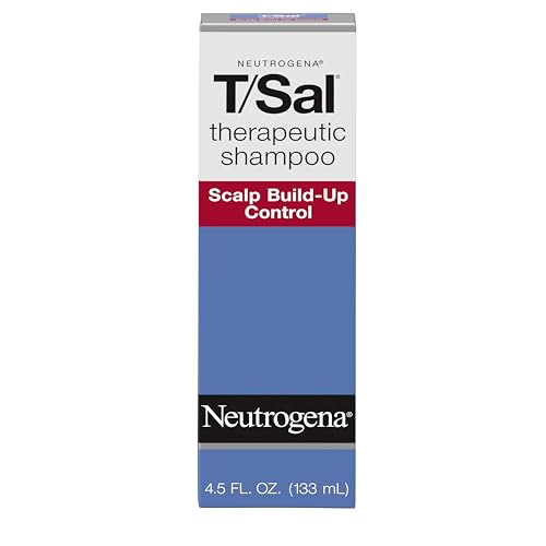 Neutrogena T/Sal Therapeutic Dandruff Shampoo, Scalp Build-Up Control, 3% Salicylic Acid,Psoriasis Treatment, Seborrheic Dermatitis Shampoo, Clears