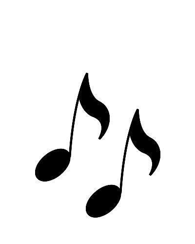 Music Notes Make Up Stencil- 5 Pack