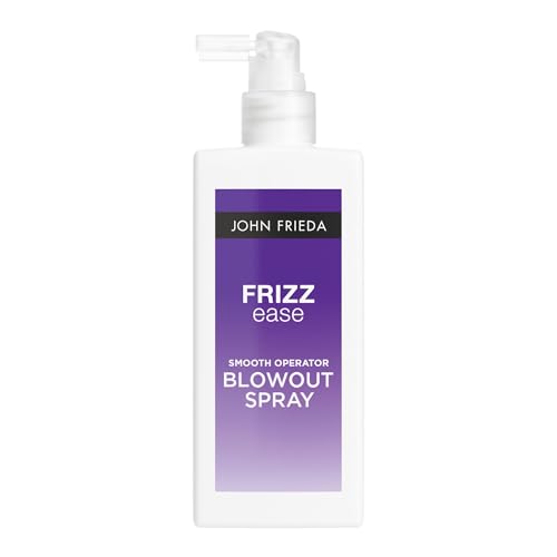 John Frieda Frizz Ease Smooth Operator Blowout Spray, Pre-Styling Heat Protection & Anti-Humidity Spray, 6.77 fl oz