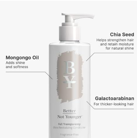 Better Not Younger Fragrance Free Conditioner for Women 40+ - Sulfate Free Hypoallergenic Conditioner for Sensitive Scalp & Thinning Hair