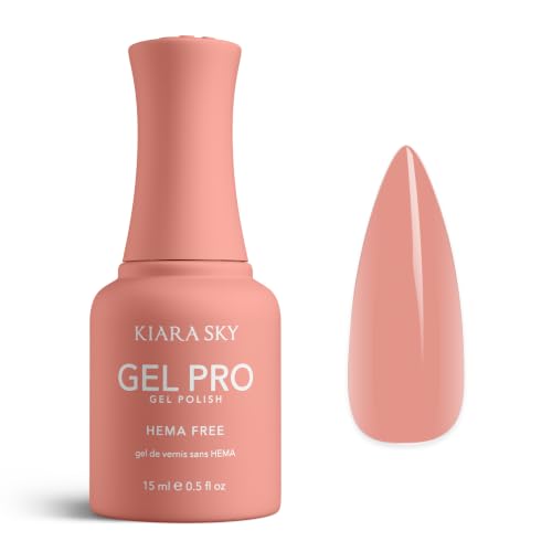 KIARA SKY Gel Pro HEMA-Free Sheer Gel Nail Polish | Buildable Coverage, 28+ Day Wear, Self-Leveling, UV/LED Soak-Off, 0.5 fl oz | Soft & Mellow #009 Beauty & Personal Care KIARA SKY