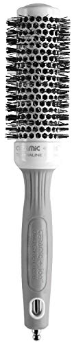 Olivia Garden Ceramic + Ion Round Thermal Hair Brush - Not Electrical - Professional Blowout Brush for Normal to Thick Hair - 1.38"-Diameter Barrel