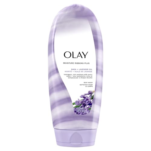 Olay Body Wash for Women, Moisture Ribbons Plus, Deep Conditioning & Moisturizing Formula, Long Lasting Smooth Soft Skin, For All Skin Types, Shea