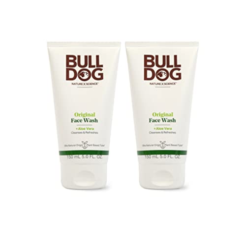 Bulldog Mens Skincare and Grooming Original Face Wash, 5 Ounce - Pack of 2