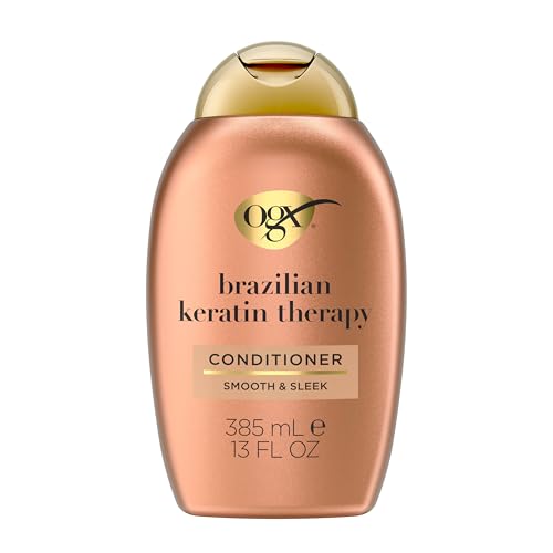 Ever Straightening + Brazilian Keratin Therapy Hair-Smoothing Conditioner with Coconut Oil, Cocoa Butter & Avocado Oil, Paraben-Free, Sulfate-Free