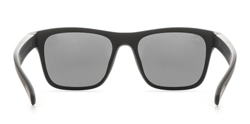 Hobie - Coastal Float Polarized Sunglasses - Outdoor Sunglasses with HydroClean Lenses for Men and Women - Grey with Flash Lenses/Satin Black Frame