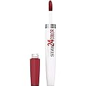 MAYBELLINE Super Stay 24 2-step Long Lasting Liquid Lipstick and Lip Balm, 930 City Ablaze, 1 count