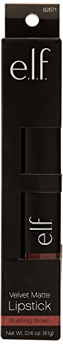 e.l.f. Velvet Matte Lipstick Blushing Brown 82671 0.14oz