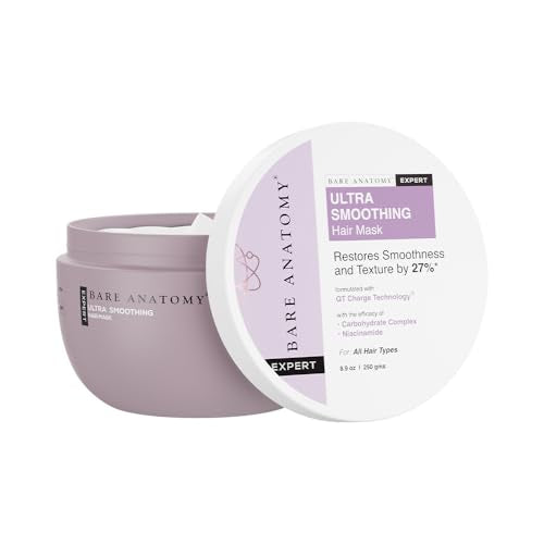 Bare Anatomy Ultra Smoothing Hair Mask Deep Conditioning with Carbohydrate Complex & Niacinamide | For Dry & Frizzy Hair | Sulphate & Paraben Free | Beauty and Personal Care Bare Anatomy Default Title