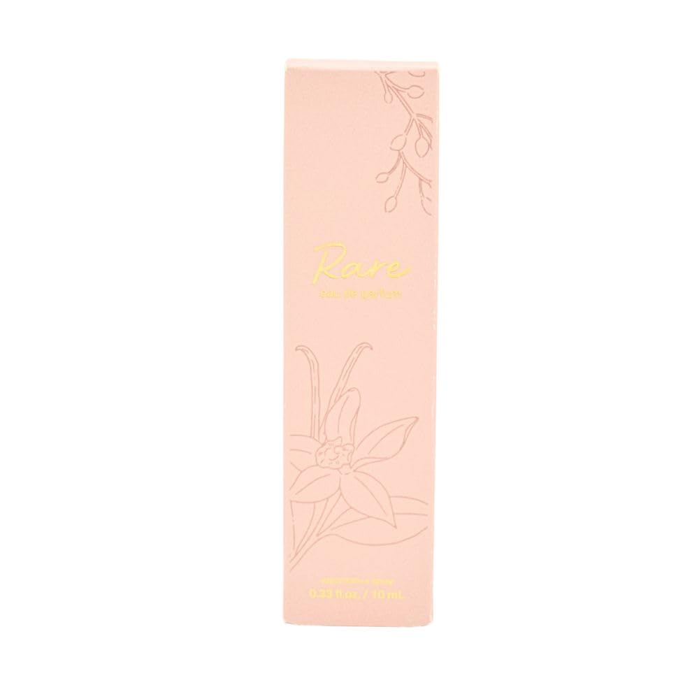 Rare Eau de Parfum Travel Spray - Warm Vanilla & Spiced Ginger Scent with Sandalwood Musk Base, 10 mL