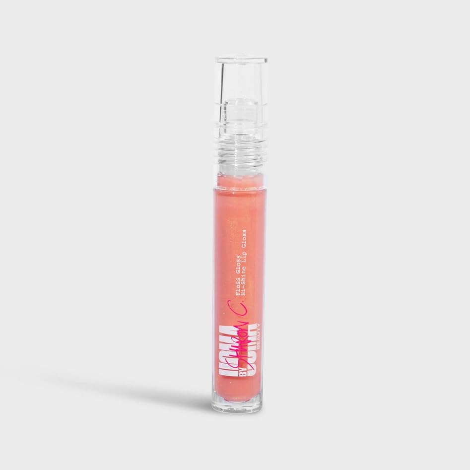Uoma Beauty FLOSS GLOSS - LIP GLOSS (Coral Me) Contains Castor Oil, Sunflower Oil and Hyaluronic Acid for Nourishment and Hydration