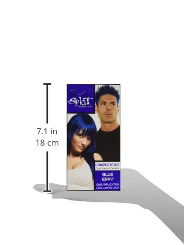Splat Rebellious Colors Long Lasting Hair Coloring singles! 16 Different Colors!! (Pack of 2) (Blue Envy) by Splat