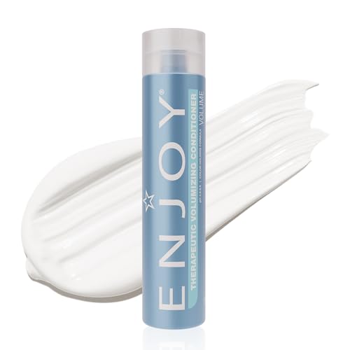 Enjoy Therapeutic Volumizing Conditioner for Fine & Thinning Hair, Cooling Peppermint & Menthol Conditioner for Volume & Fullness, Lightweight