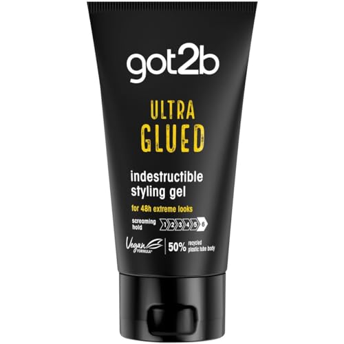 Got2b Ultra Glued Invincible Styling Hair Gel, 6 Ounce