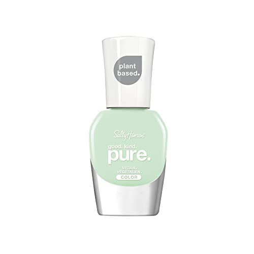 Sally Hansen Good. Kind. Pure. Nail Polish | Plant-Based, Vegan, 16-Free Formula | Opaque, Shiny | 375 Mint Refresh | Soft Mint Nail Color Beauty & Personal Care Sally Hansen