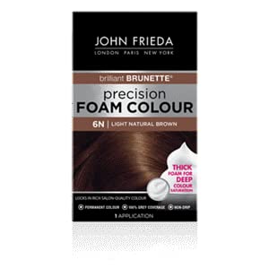 John Frieda Precision Foam Hair Colour, Light Natural Brown 6N, 2 pk Beauty & Personal Care John Frieda