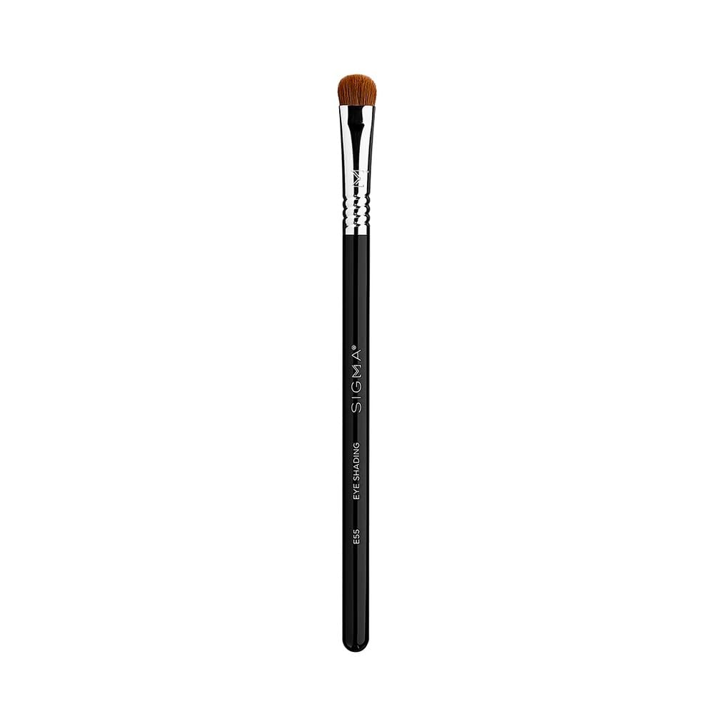 Sigma Beauty Professional E55 Eye Shading Brush - Eye Makeup Brush for Even Base Application - Soft, Dense Eyeshadow Makeup Brush for Primer, Cream