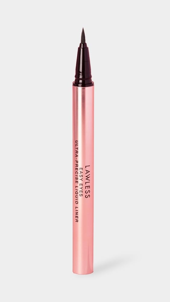 Lawless Women's Easy Eyes Ultra Precise Liquid Liner, Caviar, Black, 0.011 Fl Oz