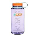 Nalgene Leak Proof Tritan BPA-Free Water Bottle - 32 oz Wide Mouth - Made in the USA for Outdoor Use & Daily Hydration (Amethyst)