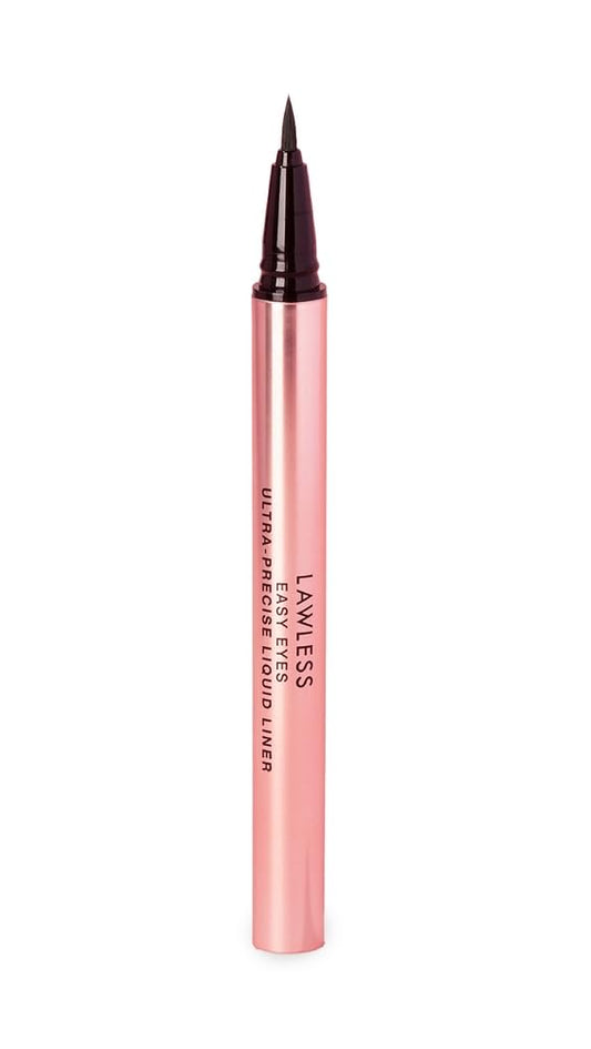 Lawless Women's Easy Eyes Ultra Precise Liquid Liner, Caviar, Black, 0.011 Fl Oz