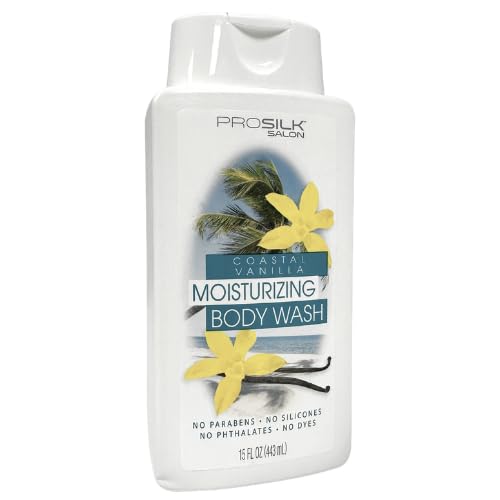 Prosilk Coastal Vanilla Moisturizing Body Wash, 15 fl oz