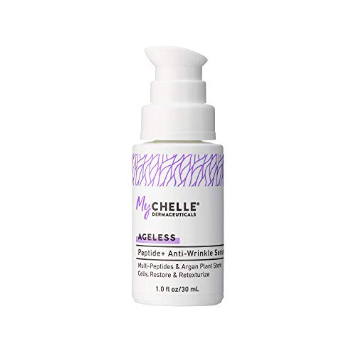 MyCHELLE Dermaceuticals Peptide+ Anti-Wrinkle Serum - Anti-Aging Serum with Peptides & Argan Plant Stem Cells to Help Restore Skin & Help Reduce the