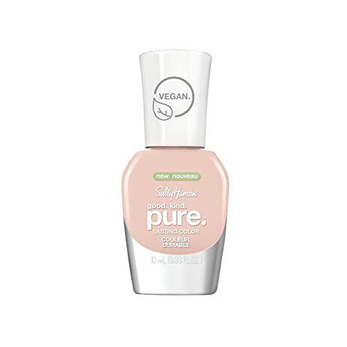 Sally Hansen Good. Kind. Pure. Nail Polish | Plant-Based, Vegan, 16-Free Formula | Opaque, Shiny | 130 Romantic Peach | Nude Pink Nail Color Beauty & Personal Care Sally Hansen