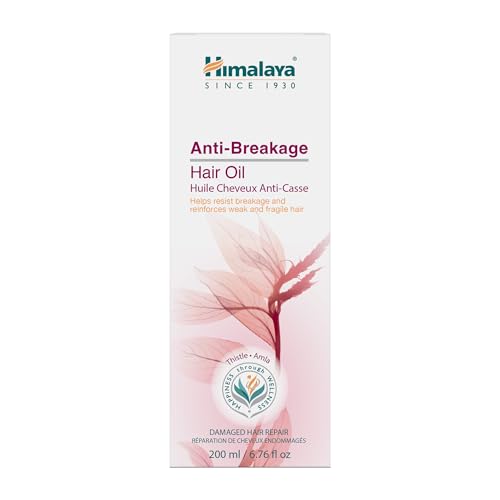 Himalaya Anti-Breakage Hair Oil with Thistle and Amla for Damaged Hair and Split Ends 6.76 oz (200 ml)
