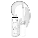 NYX PROFESSIONAL MAKEUP Butter Gloss, Non-Sticky Lip Gloss - Sugar Glass ,Clear
