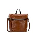 Patricia Nash Luzille 100% Full Grain Leather Backpack for Women - Convertible Backpack Tote - Genuine Leather BackPack Purse/Crossbody, Tan O/S