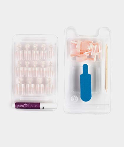 KISS Salon Acrylic French Nails Kit Pet Peeve Real Short (2 PACK) Beauty & Personal Care KISS