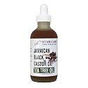 STAR CARE Extra Strength Jamaican Black Castor Oil (with Tea Tree Oil) for Hair Growth (4oz) - 100% Virgin JBCO Infused with Biotin & Niacin - Scalp