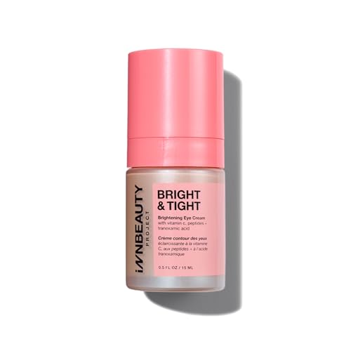 Innbeauty Project Bright & Tight Eye Cream with Vitamin C & Peptides for Dark Circles & Firming, 0.5 OZ (15ml)