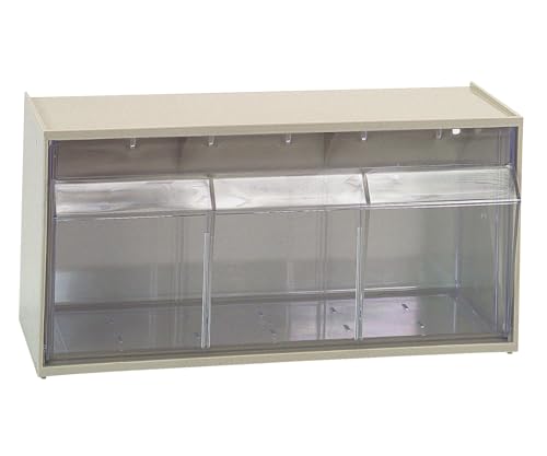 Quantum Storage Systems QTB410IV 1 Drawers Dividable Tip Out Bins Part Organizer Ivory 6" H x 12" W x 6" D