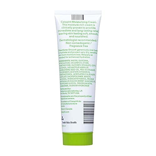 Cetaphil Moisturizing Cream for Dry/Sensitive Skin, 3 Ounce (Pack of 2)