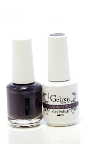 Gelixir matching color gel & nail lacqure Old Mauve - 076 Beauty & Personal Care Gelixir