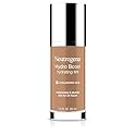 Neutrogena Hydro Boost Hydrating Tint Foundation Makeup for Dry Skin, with Hyaluronic Acid, Lightweight Oil-Free Water Gel, Non-Comedogenic, 115 Cocoa