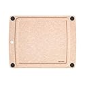 Epicurean All-In-One Cutting Board with Non-Slip Feet and Juice Groove, 14.5" × 11.25", Natural/Black