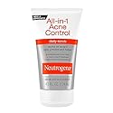 Neutrogena All-In-1 Acne Control Daily Face Scrub to Exfoliate and Treat Acne, Salicylic Acid Acne Treatment, 4.2 fl. oz