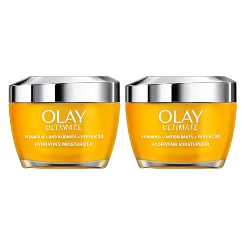 Olay Ultimate Vitamin C + Antioxidants + Peptide 24 Moisturizer, 1.7 Oz (2 Pack)