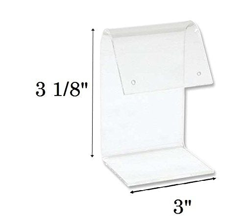 Acrylic Clear Curved Top Earring Display 3 Piece Set