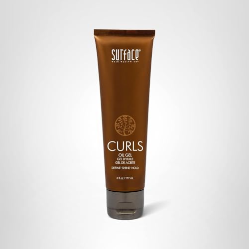 SURFACE Hair Curls Oil Gel - Defines, Adds Shine, and Provides Frizz Free Style Longevity - 6 fl oz