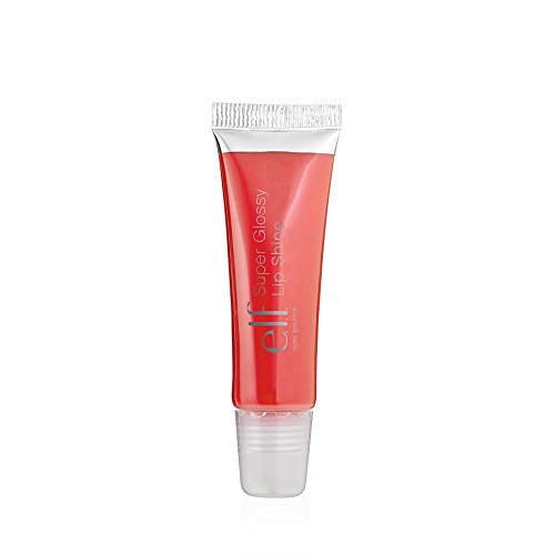 e.l.f. Super Glossy Lip Shine, Party Peach, 0.44 Fluid Ounce