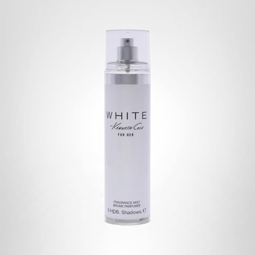 Kenneth Cole White for Her Body Mist for Women, Notes of Mandarin, Vanilla, Musk, and Orchid, Fruity, Fresh, Feminine Scent, Long-Lasting, Everyday