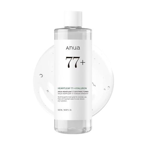 Anua Heartleaf 77 Soothing Toner, Moisturizing & Calming Facial Toner for Glass Skin, Hyaluronic Acid, Lightweight Hydration for Sensitive Skin Beauty and Personal Care ANUA Default Title